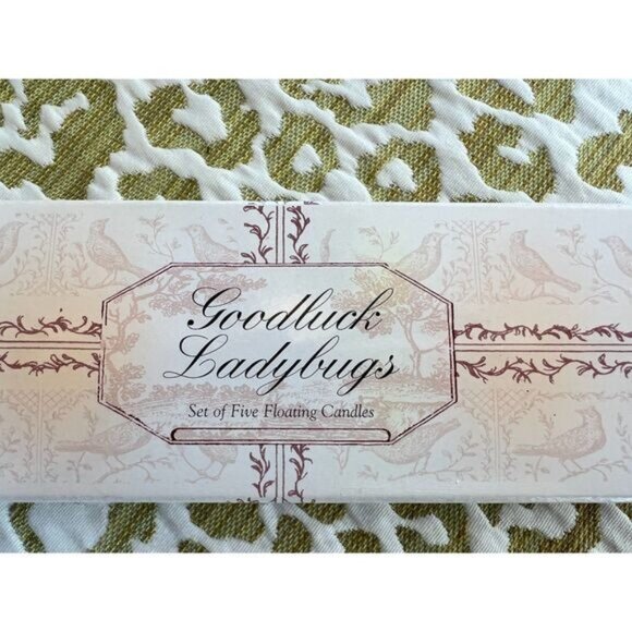 New Ladybug Floating Candles Set Of 5 Good Luck Gift & Decor Colorful Bath Time! - Picture 8 of 10